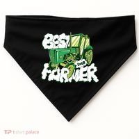 Best Farmer Ever USA-Made Doggie Bandana thumb 0
