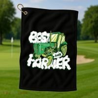 Best Farmer Ever Golf Towel thumb 1