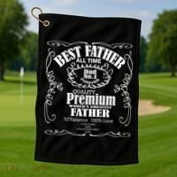 Best Father Off All Time Golf Towel thumb 1