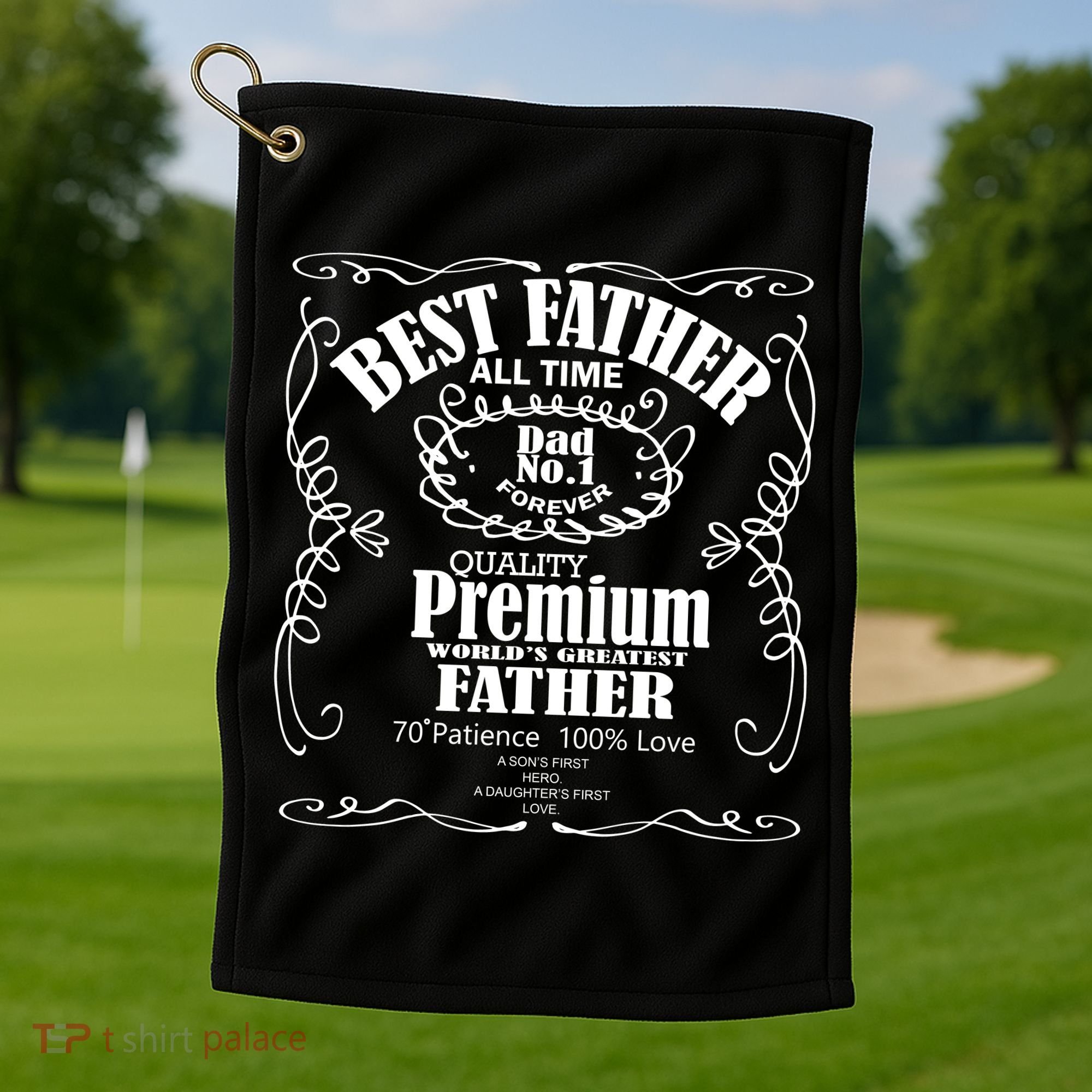 Best Father Off All Time Golf Towel