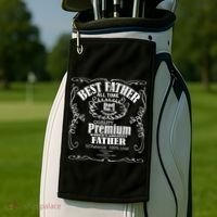 Best Father Off All Time Golf Towel thumb 2