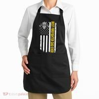 Best Firefighter Dad Ever Flag Apron thumb 2