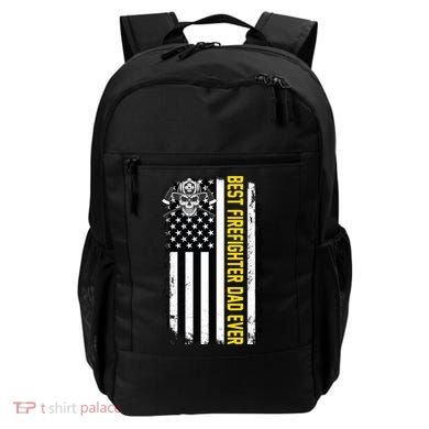 Best Firefighter Dad Ever Flag Backpack