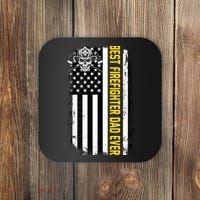 Best Firefighter Dad Ever Flag Coaster thumb 0