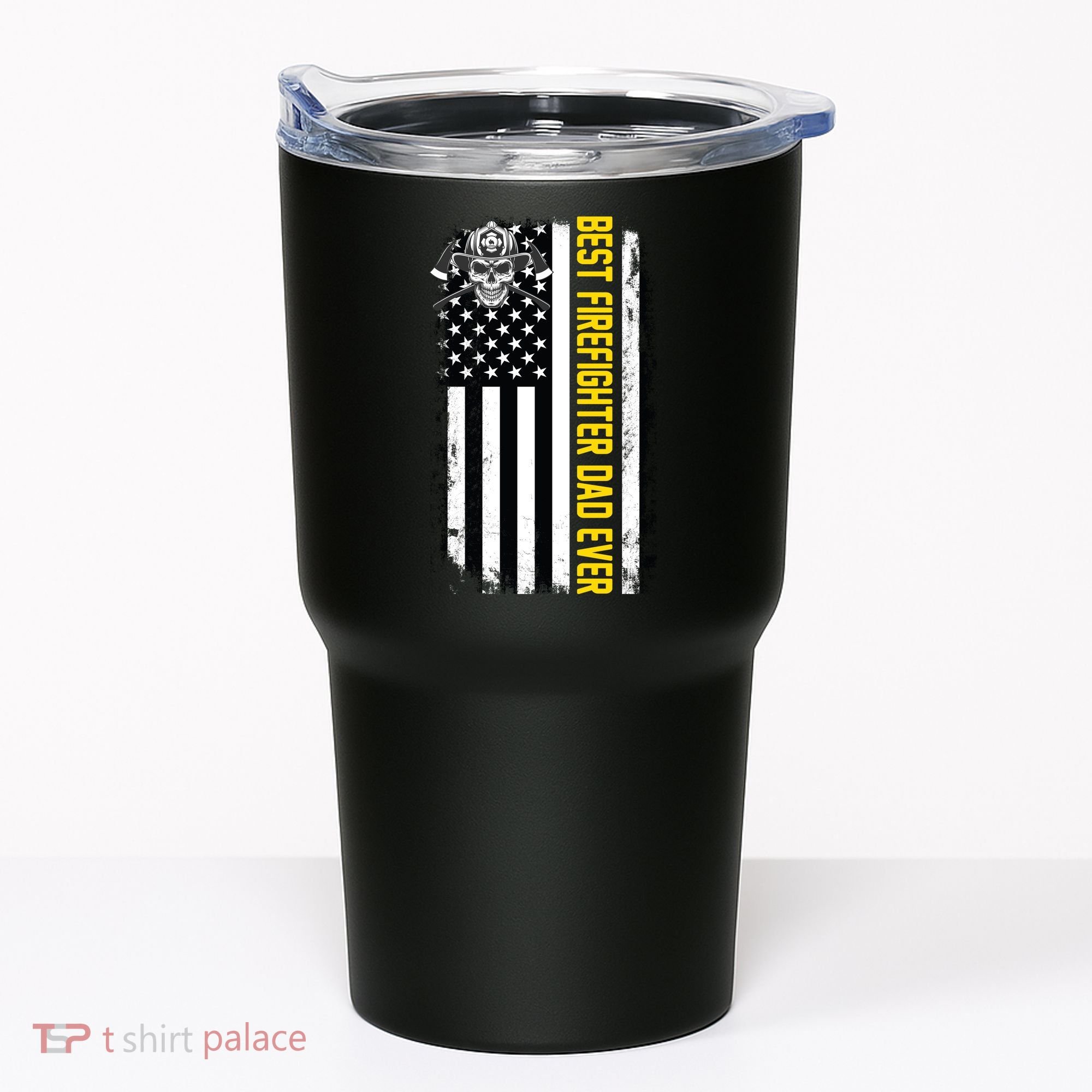 Best Firefighter Dad Ever Flag Tumbler