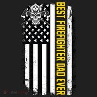 Best Firefighter Dad Ever Flag Tumbler thumb 3