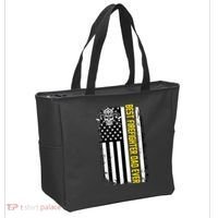 Best Firefighter Dad Ever Flag Tote Bag thumb 2