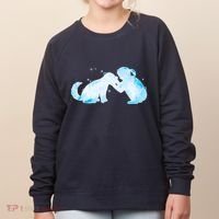 Best Friends Child With Dog Women's Sweatshirt thumb 0