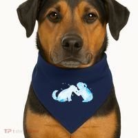 Best Friends Child With Dog USA-Made Doggie Bandana thumb 1