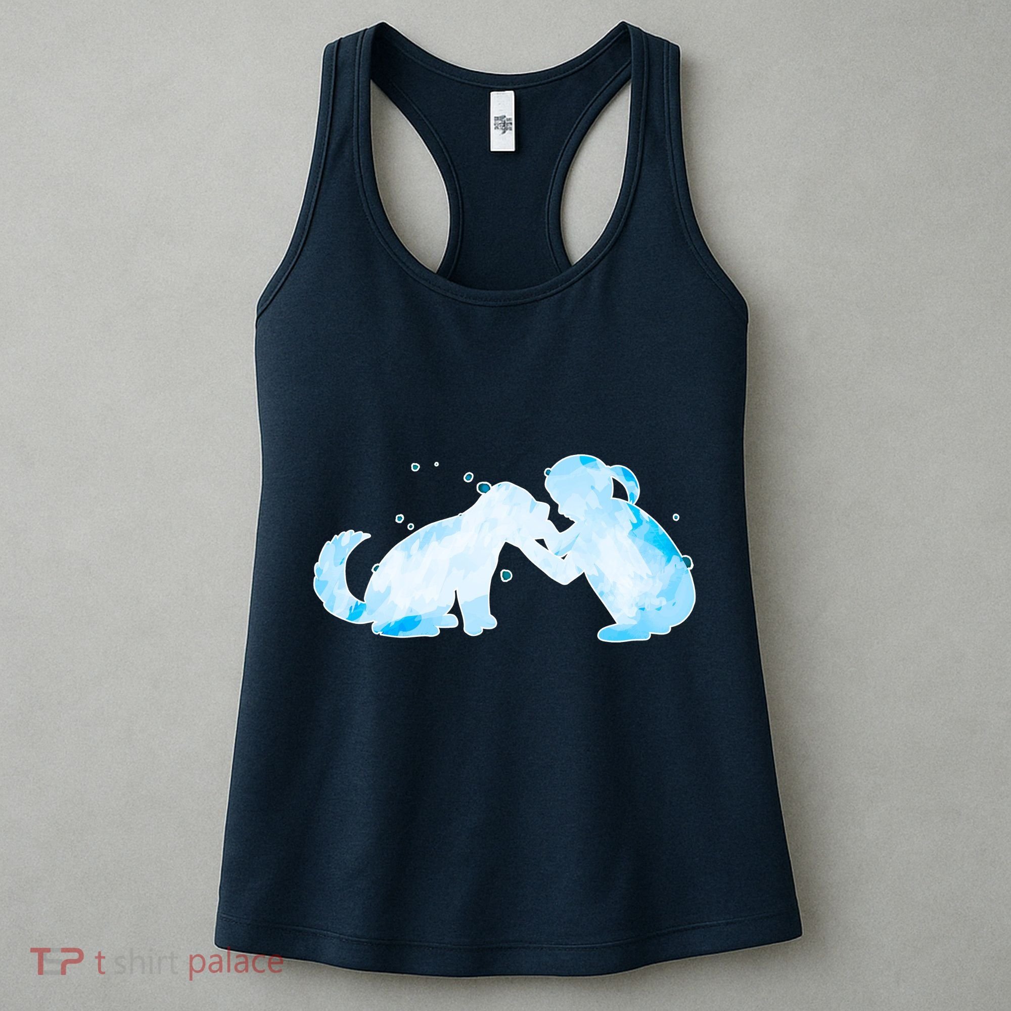 Best Friends Child With Dog Women's Tank Top