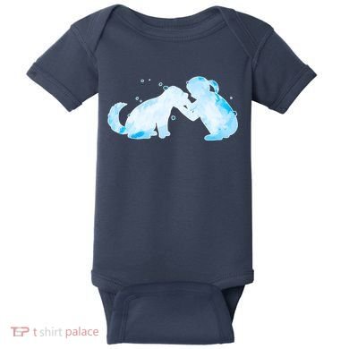 Best Friends Child With Dog Baby Bodysuit