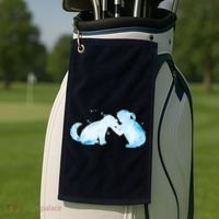 Best Friends Child With Dog Golf Towel thumb 2