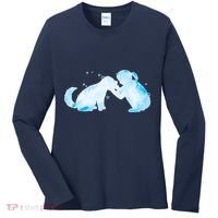 Best Friends Child With Dog Women's Long Sleeve Shirt thumb 0