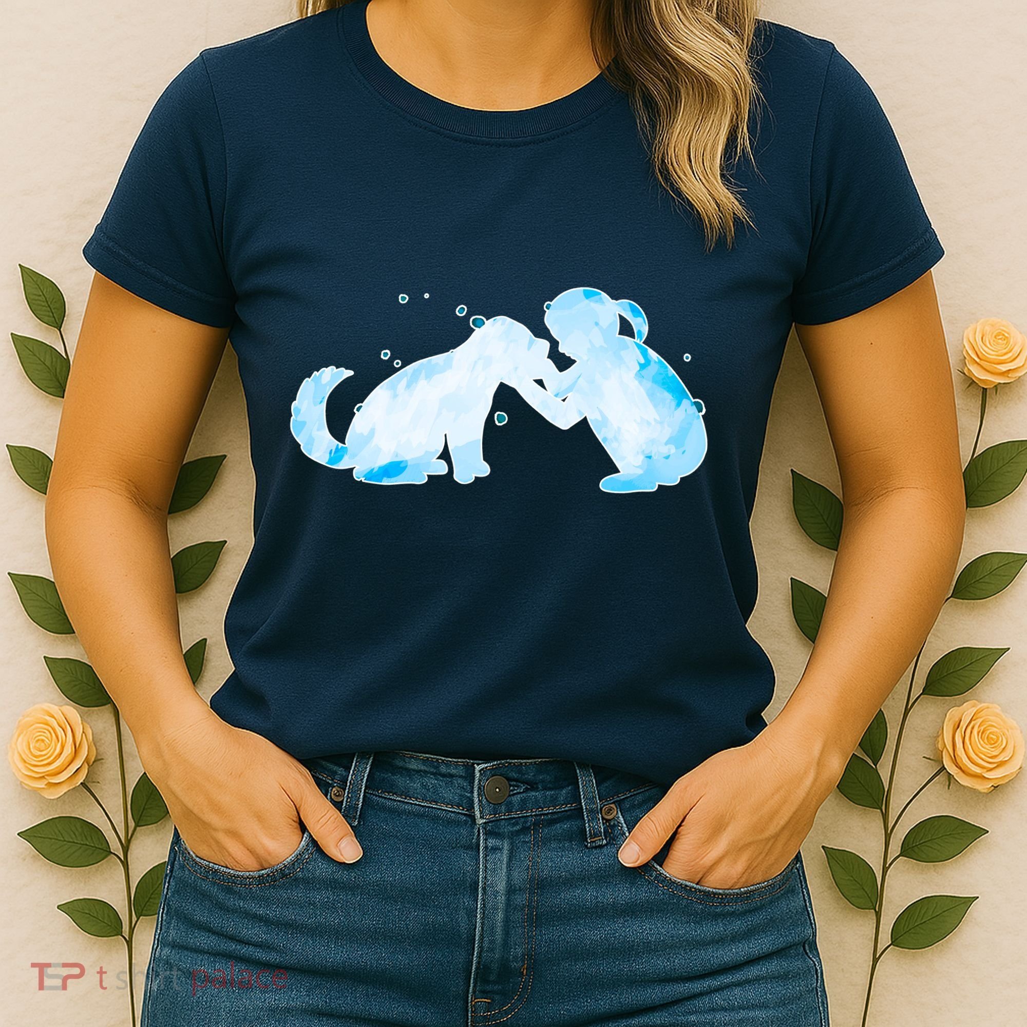 Best Friends Child With Dog Women's T-Shirt