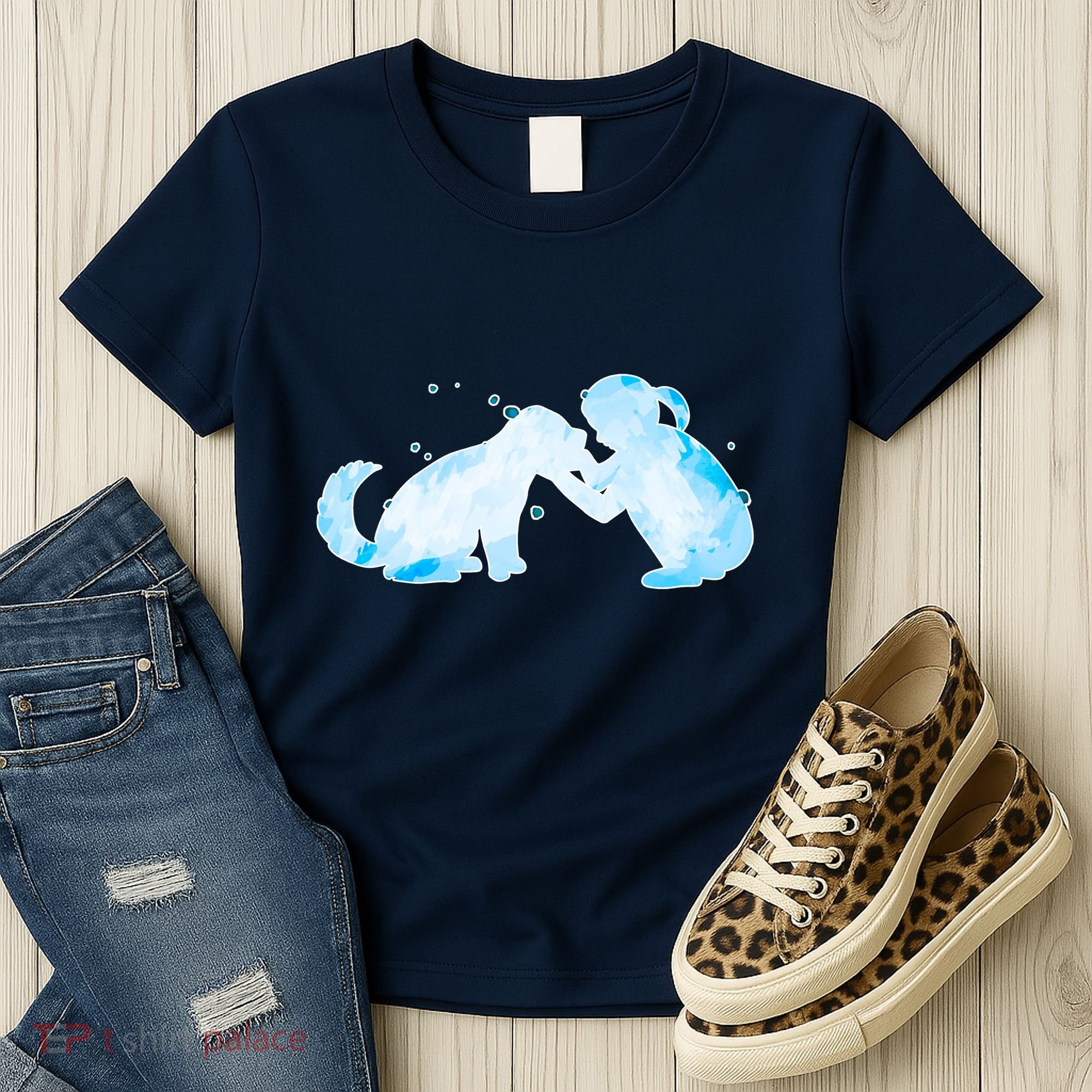 Best Friends Child With Dog Women's T-Shirt
