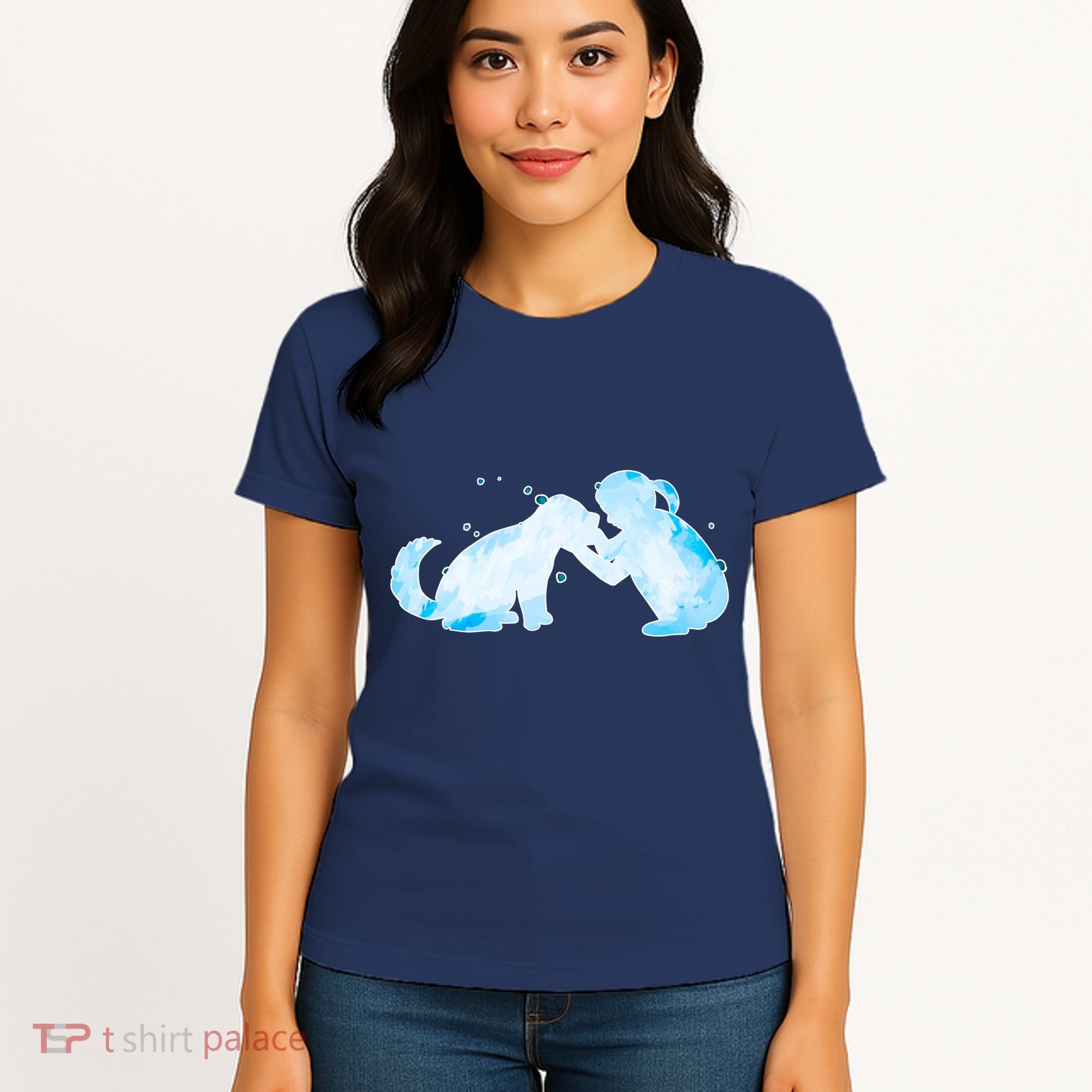 Best Friends Child With Dog Women's T-Shirt
