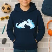 Best Friends Child With Dog Kids Hoodie thumb 2