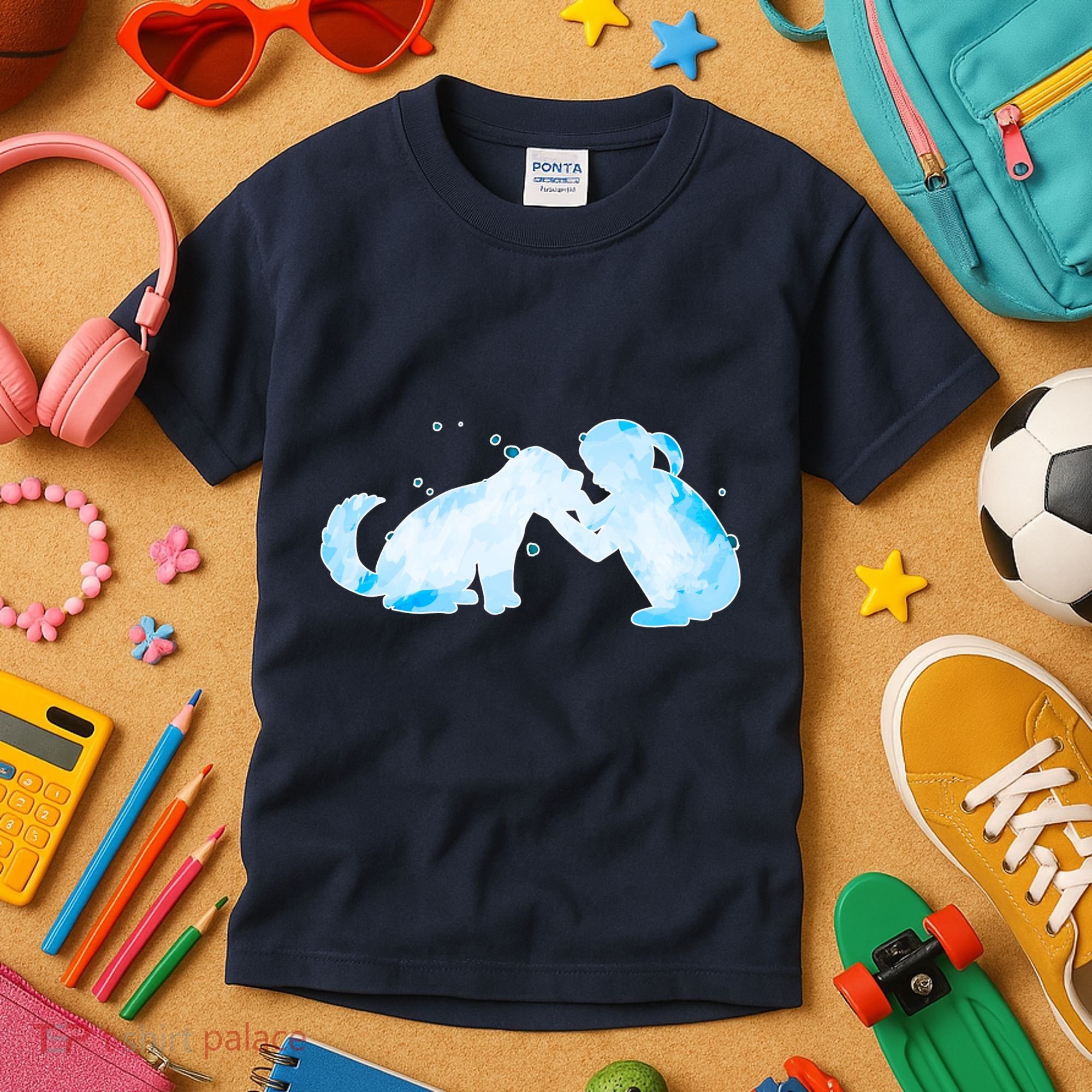 Best Friends Child With Dog Kids T-Shirt