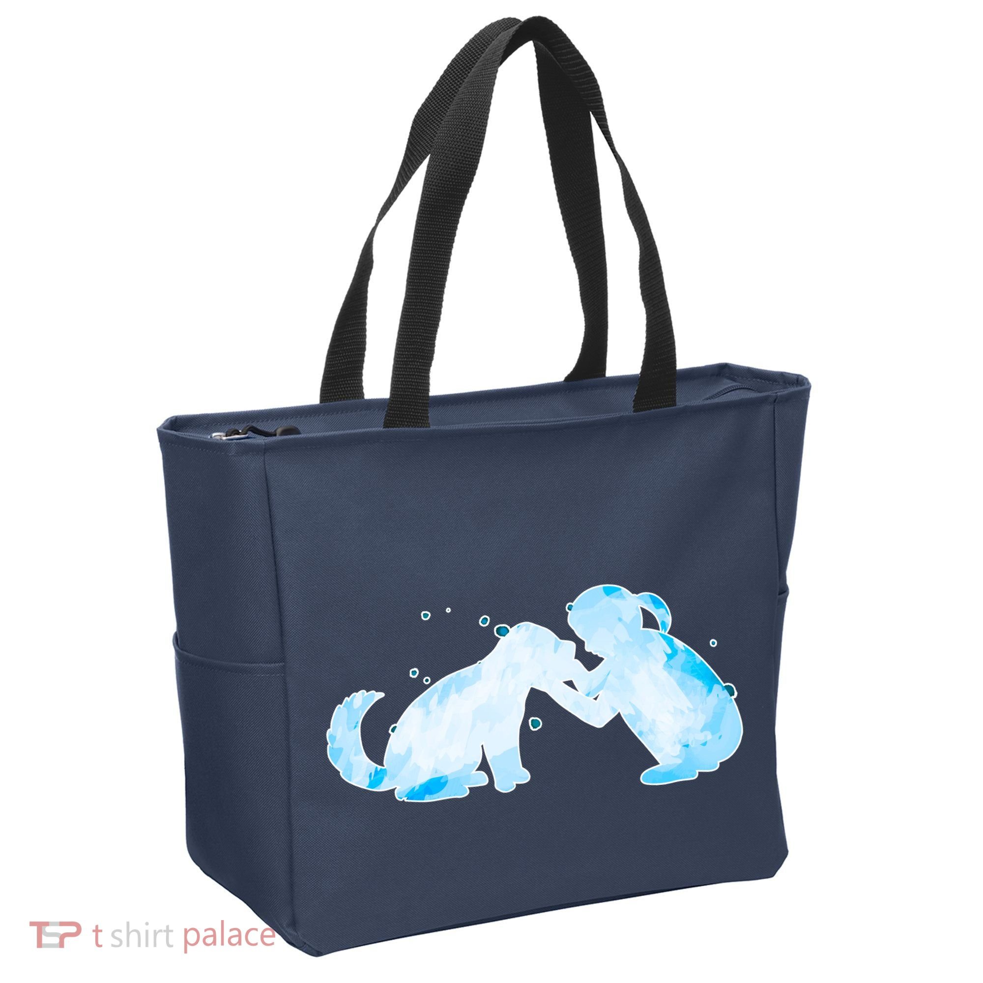 Best Friends Child With Dog Tote Bag