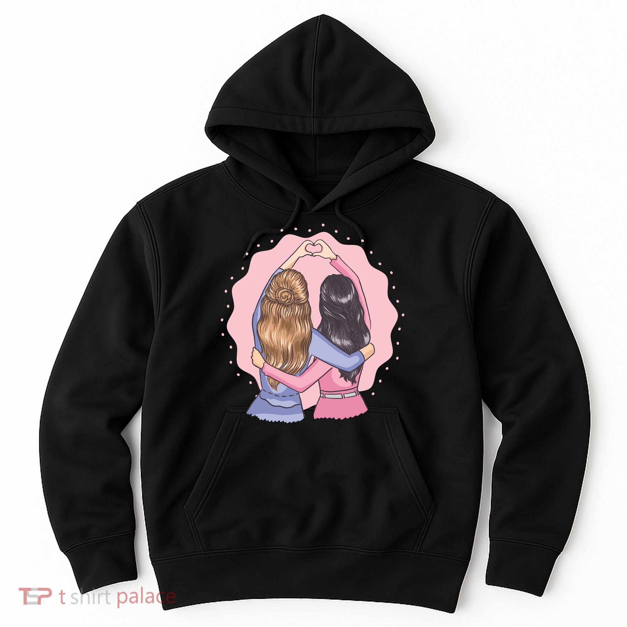 Best Friends Heart Hoodie