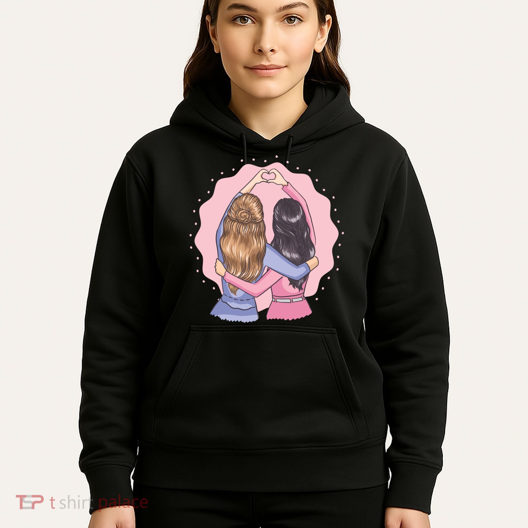 Best Friends Heart Hoodie