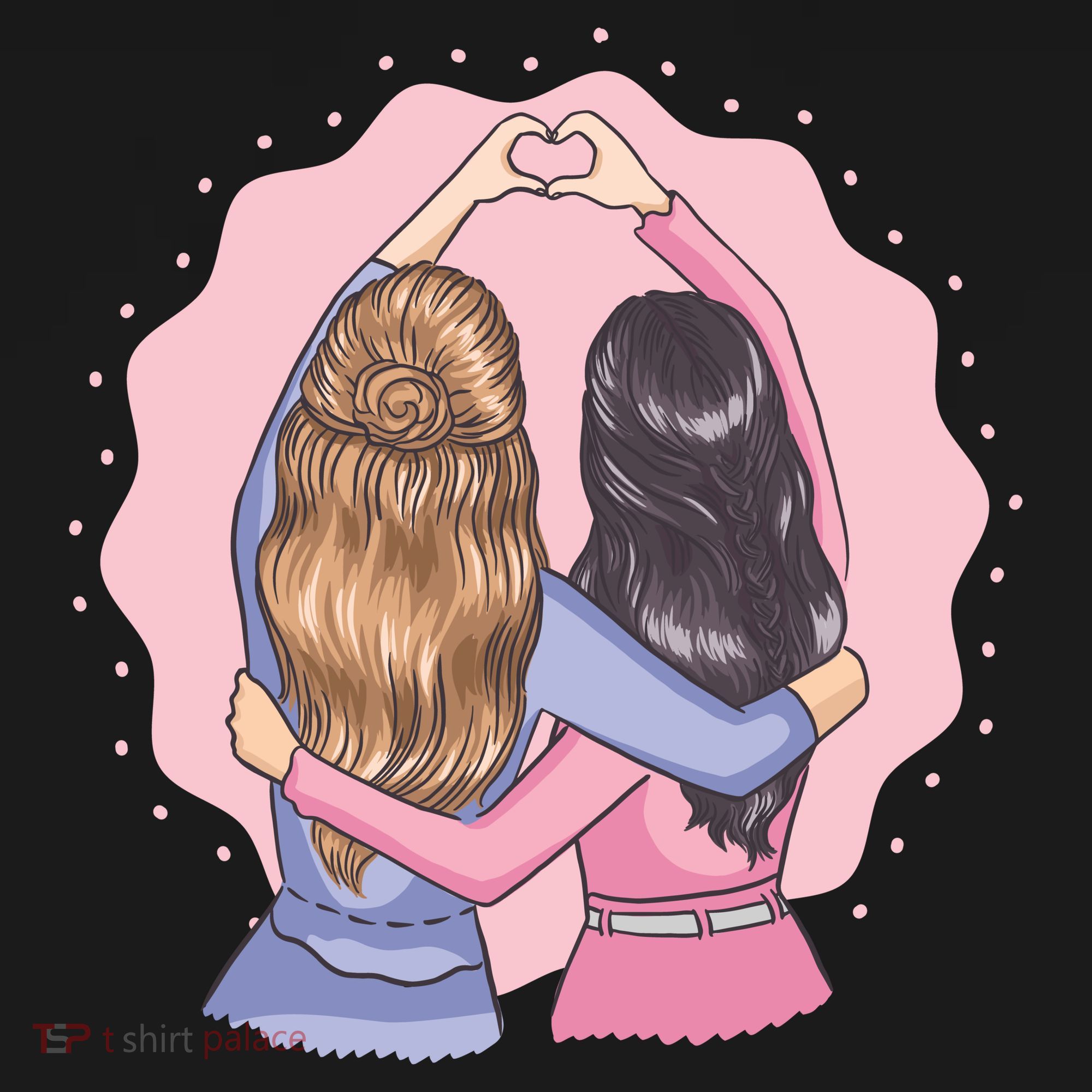 Best Friends Heart Apron