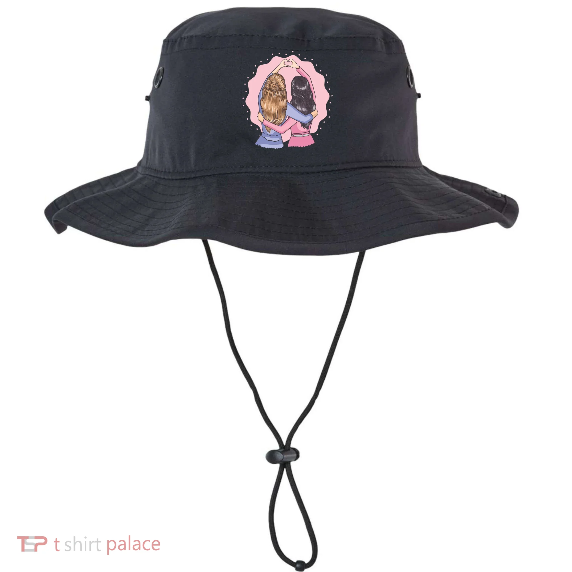 Best Friends Heart Bucket Hat