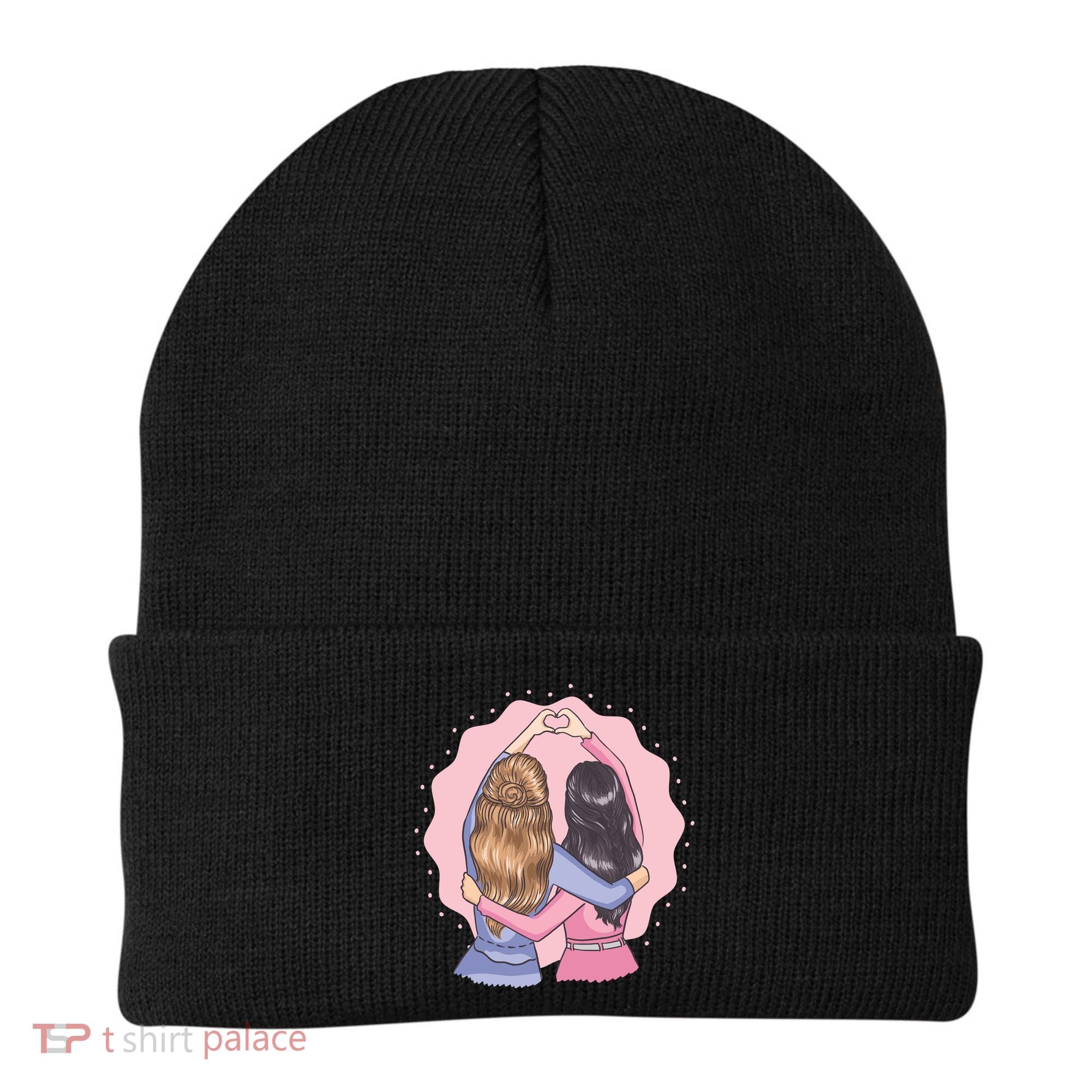 Best Friends Heart Beanie