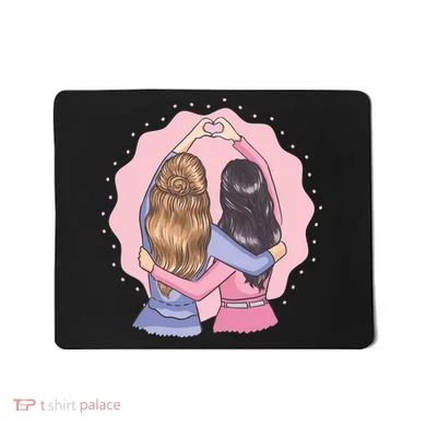 Best Friends Heart Mousepad