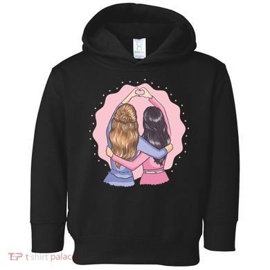 Best Friends Heart Toddler Hoodie