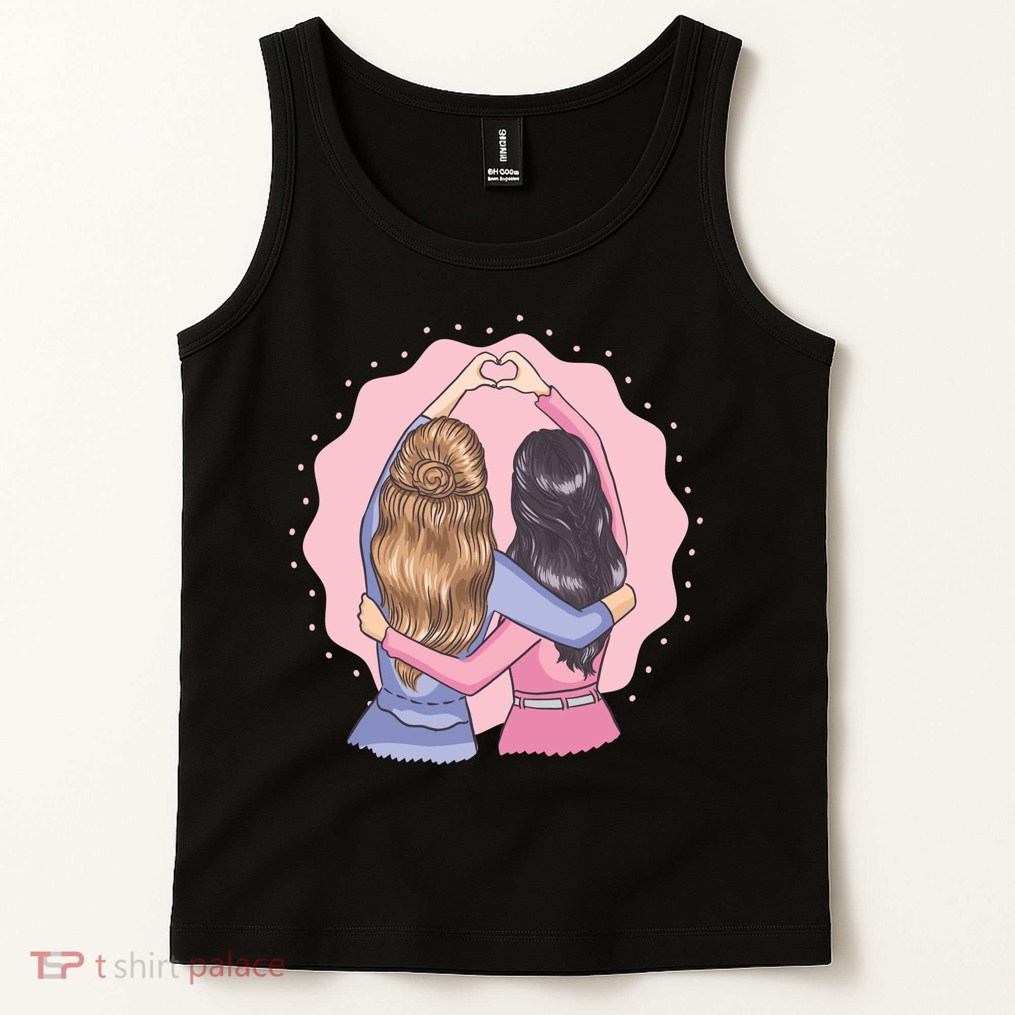 Best Friends Heart Tank Top