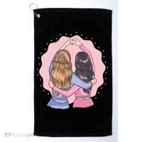 Best Friends Heart Golf Towel thumb 0
