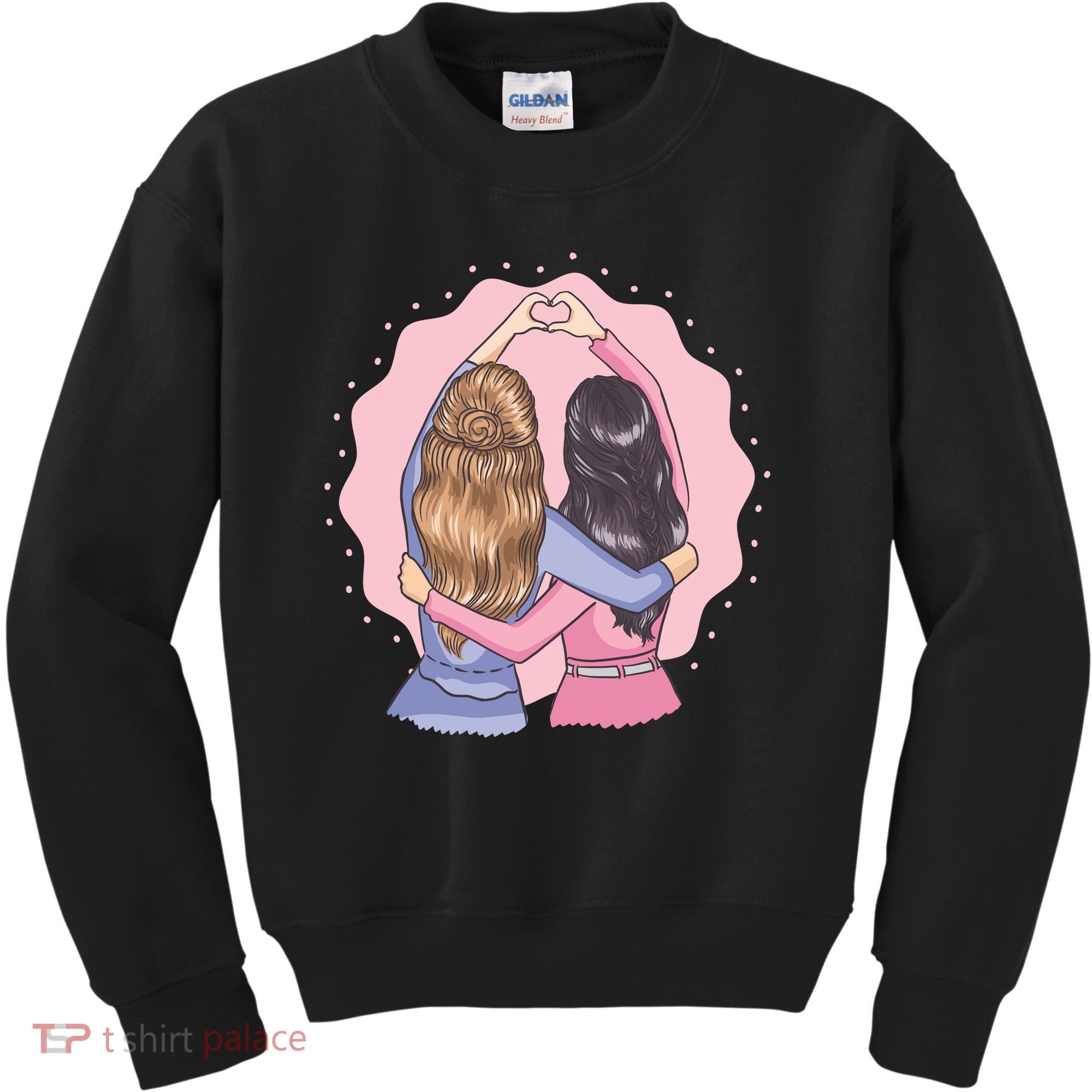 Best Friends Heart Kids Sweatshirt