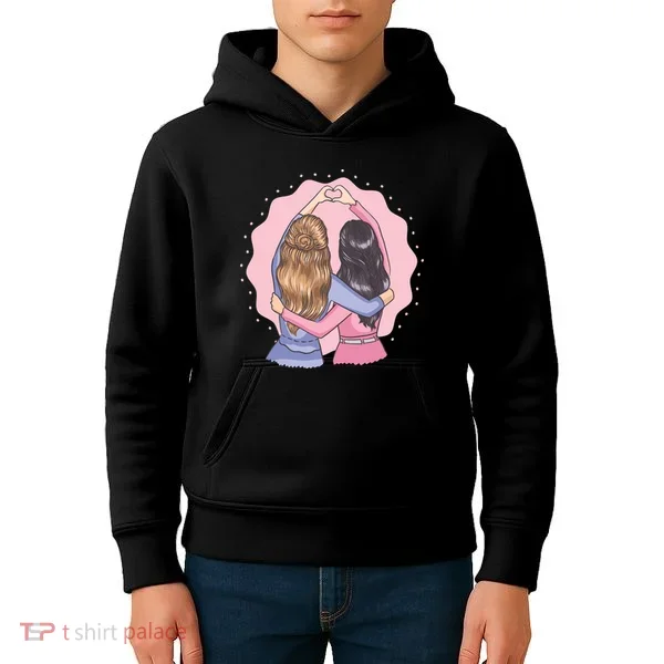 Best Friends Heart Kids Hoodie