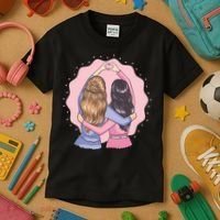 Best Friends Heart Kids T-Shirt thumb 3