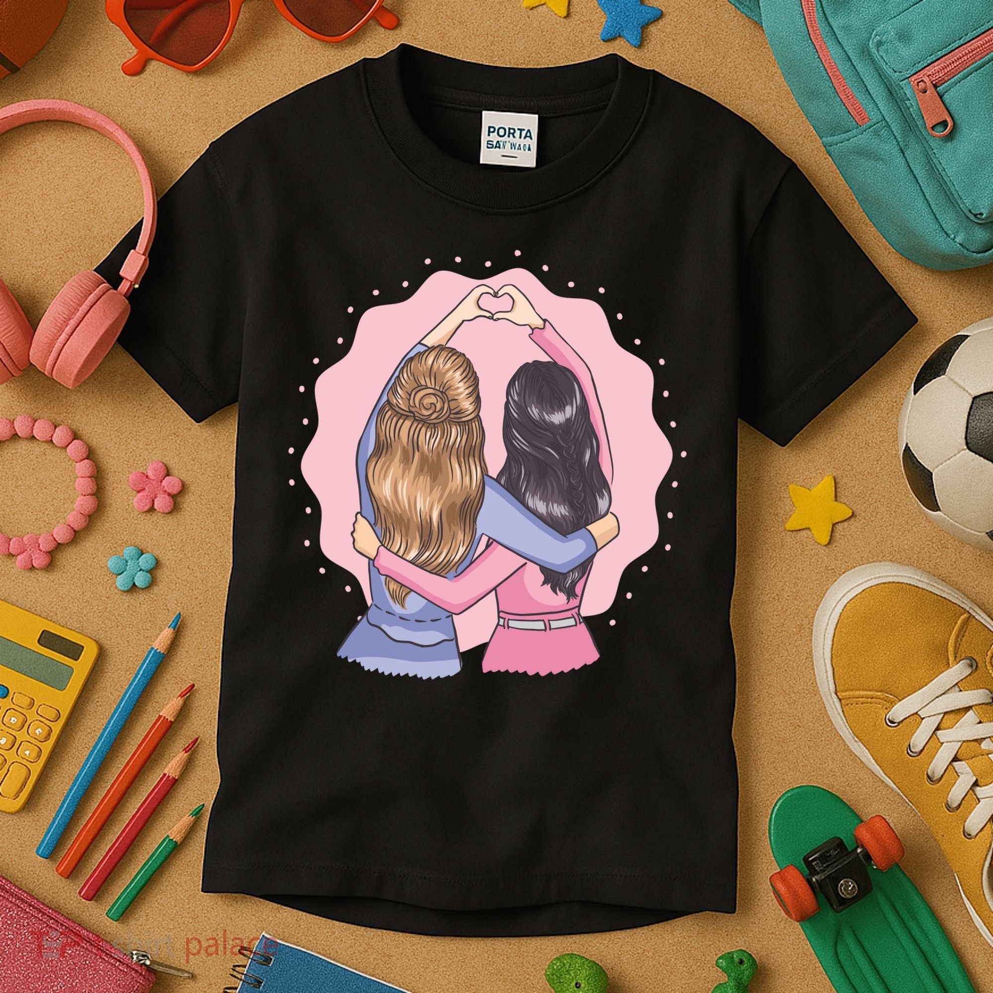 Best Friends Heart Kids T-Shirt