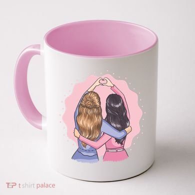 Best Friends Heart Coffee Mug