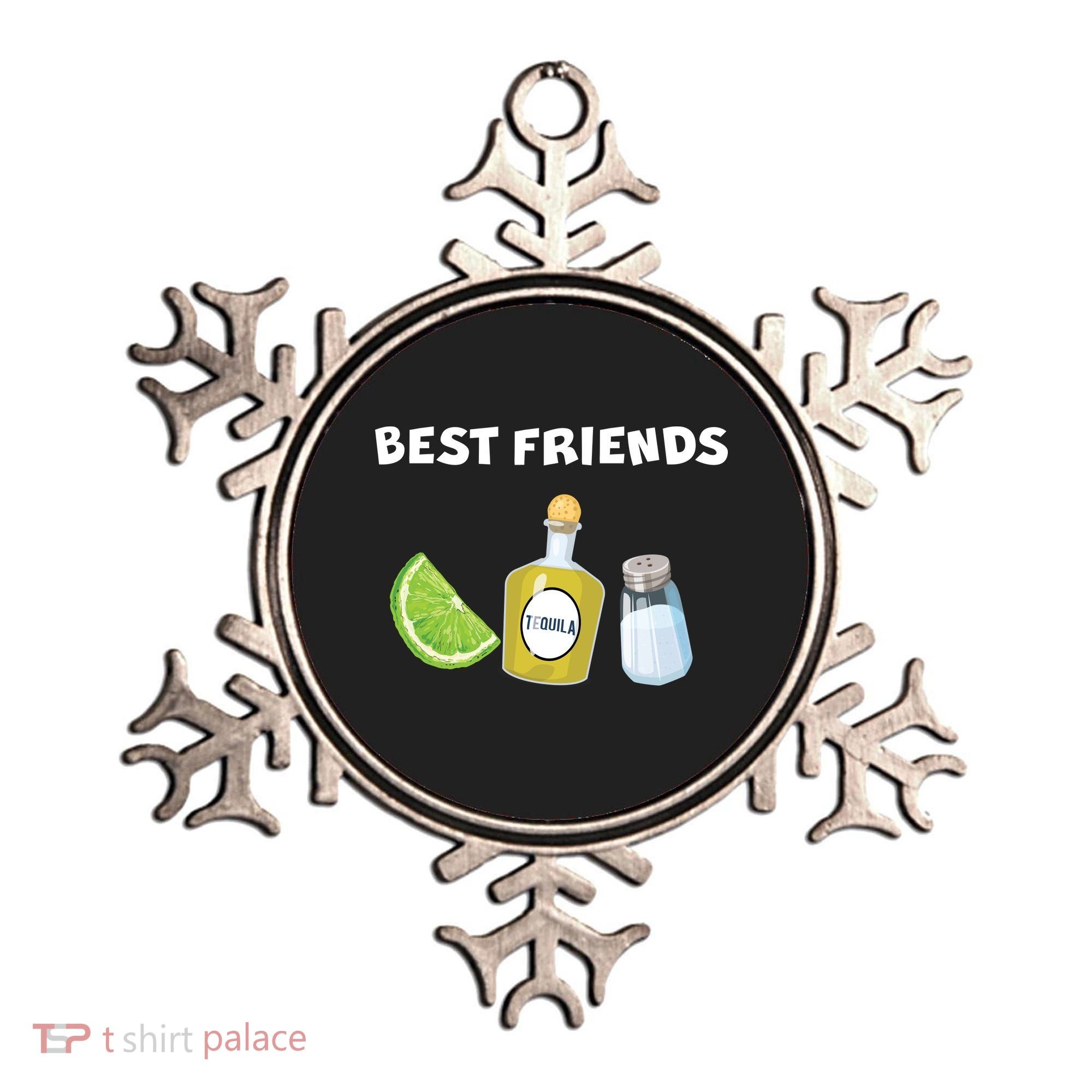 Best Friends Lime Tequila Salt Ornament