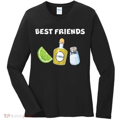 Best Friends Lime Tequila Salt Women's Long Sleeve Shirt