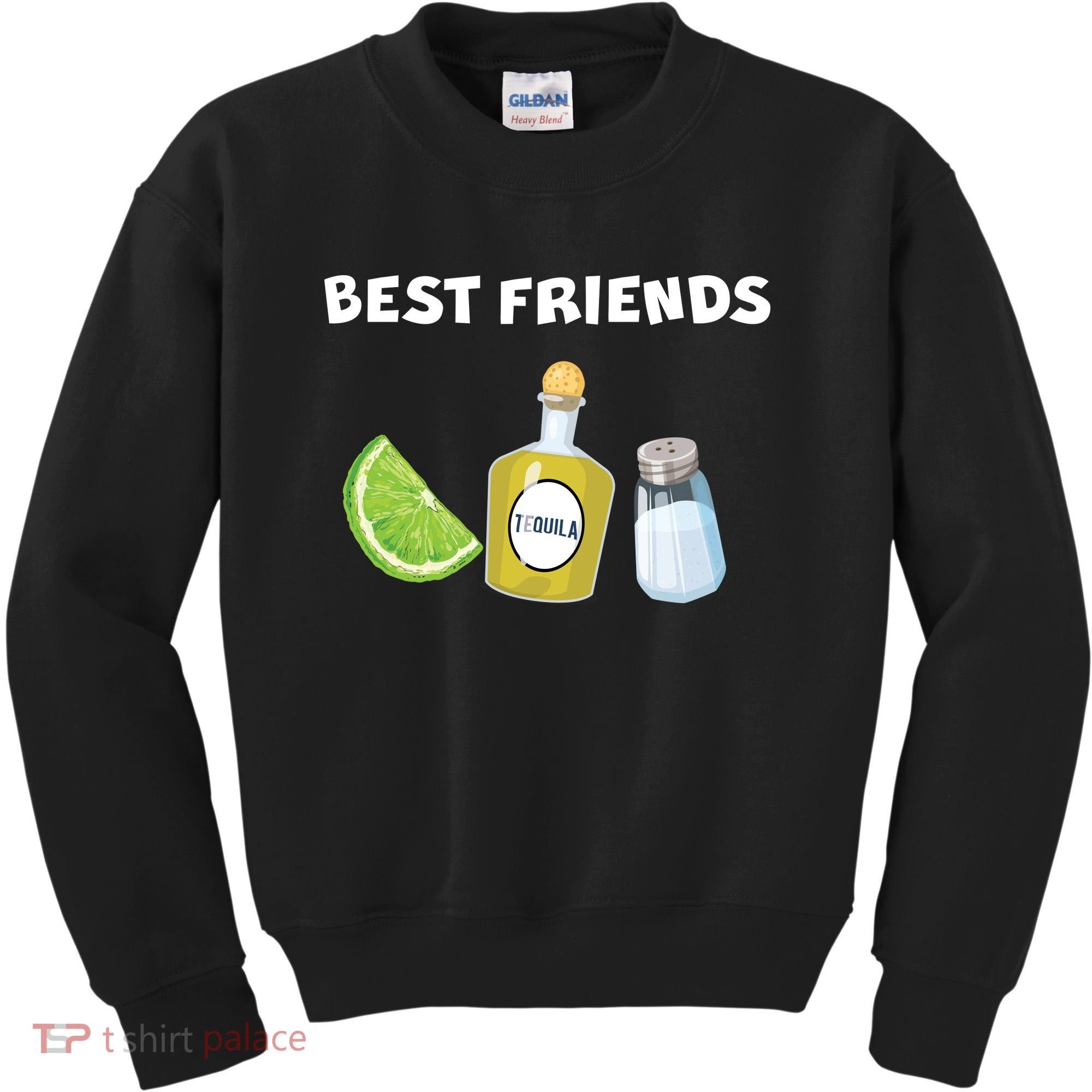 Best Friends Lime Tequila Salt Kids Sweatshirt