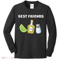 Best Friends Lime Tequila Salt Kids Long Sleeve Shirt thumb 0