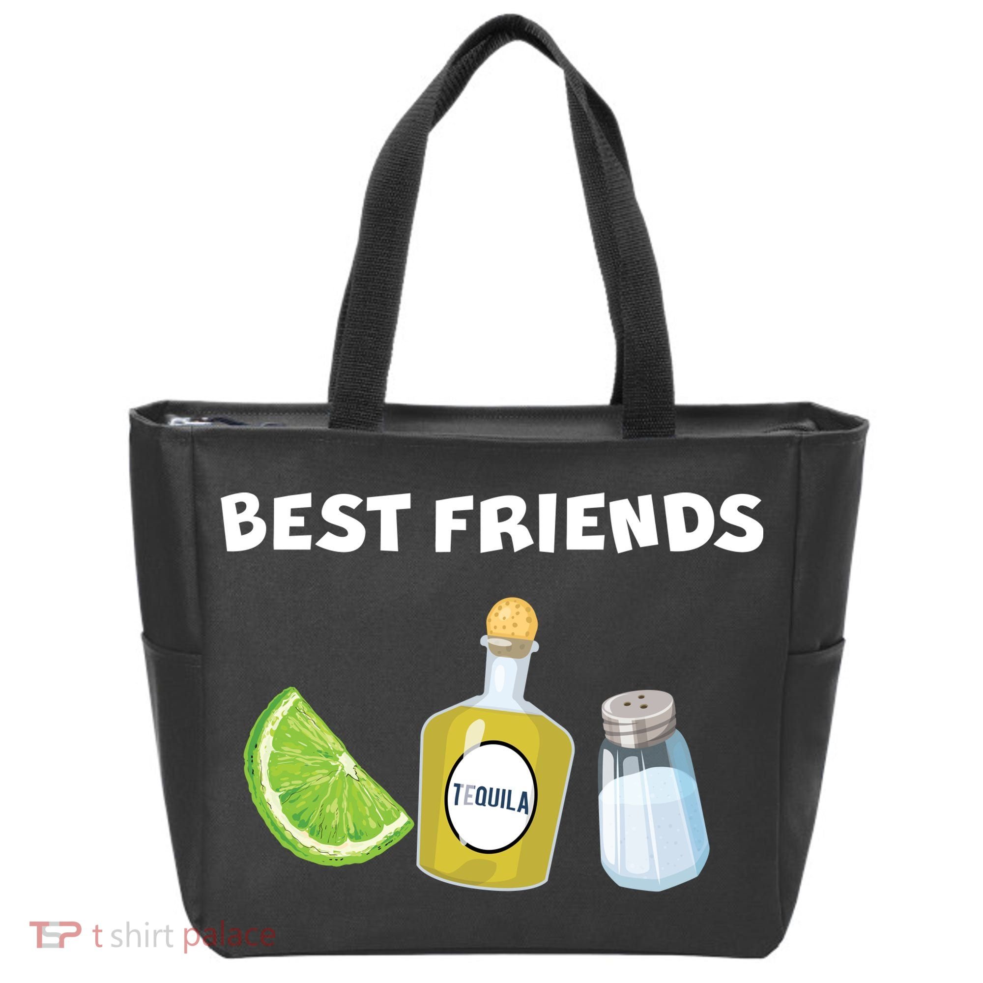 Best Friends Lime Tequila Salt Tote Bag