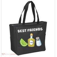 Best Friends Lime Tequila Salt Tote Bag thumb 2