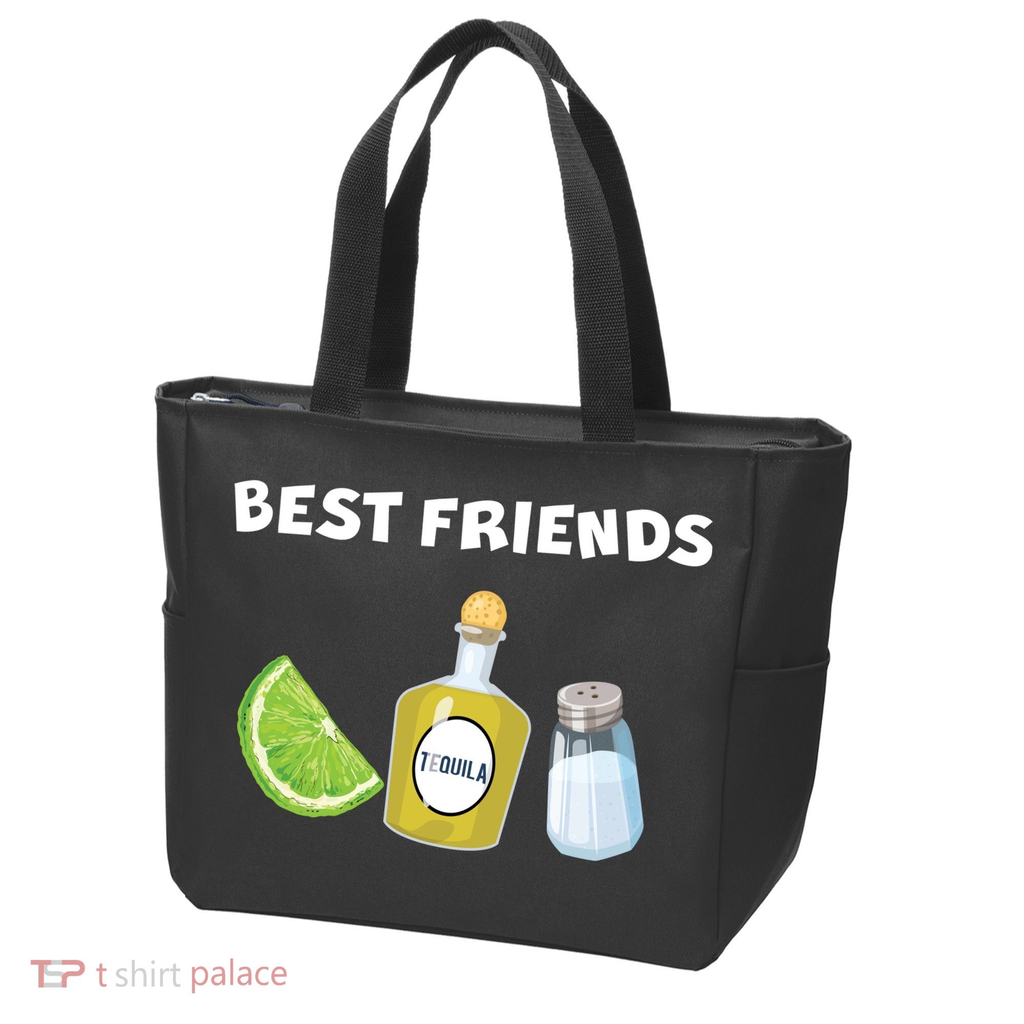 Best Friends Lime Tequila Salt Tote Bag