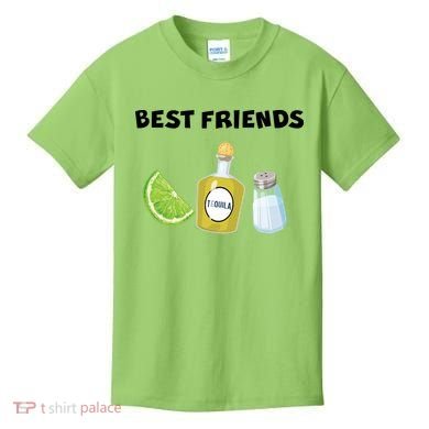 Best Friends Lime Tequila Salt Kids T-Shirt