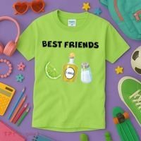 Best Friends Lime Tequila Salt Kids T-Shirt thumb 3
