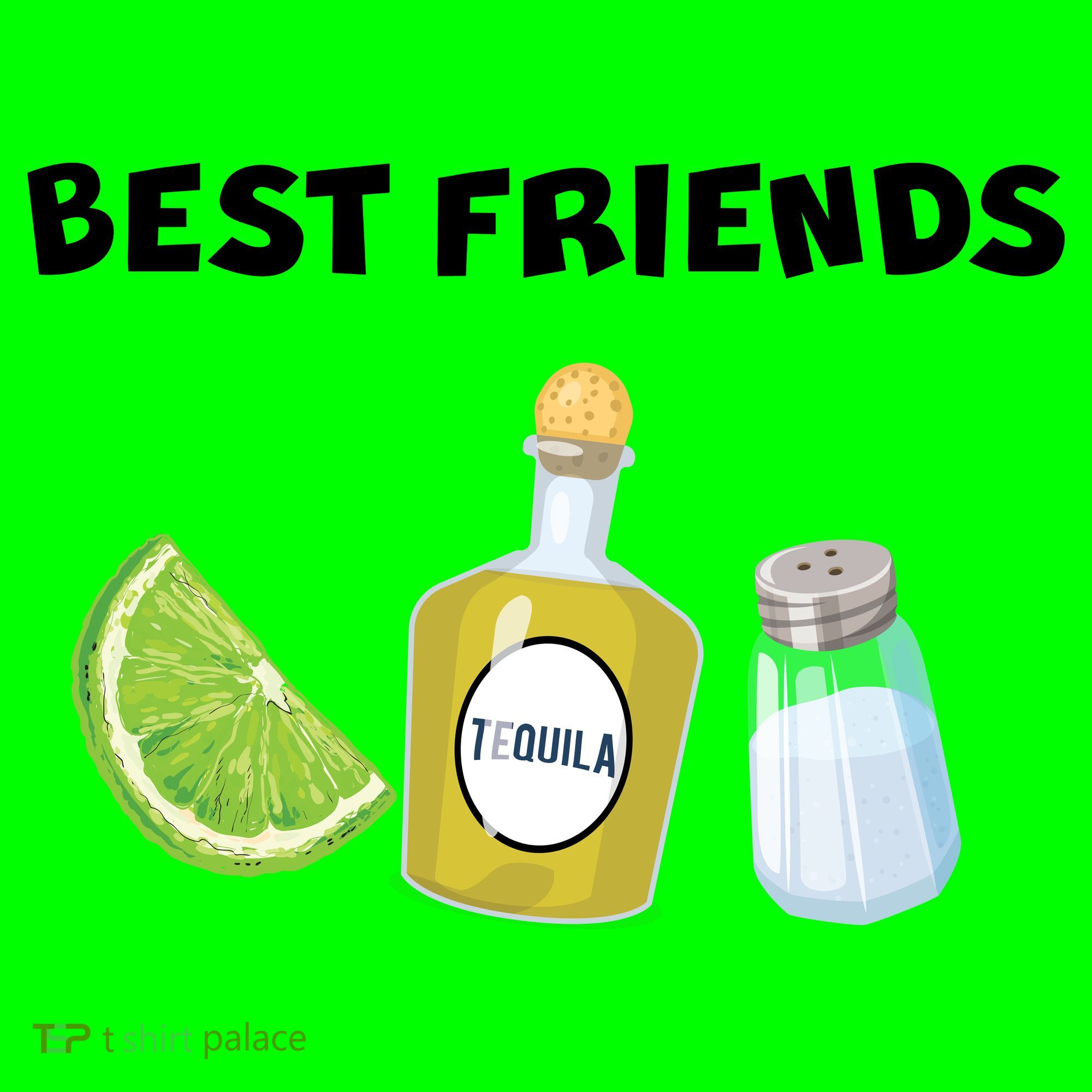 Best Friends Lime Tequila Salt Kids T-Shirt