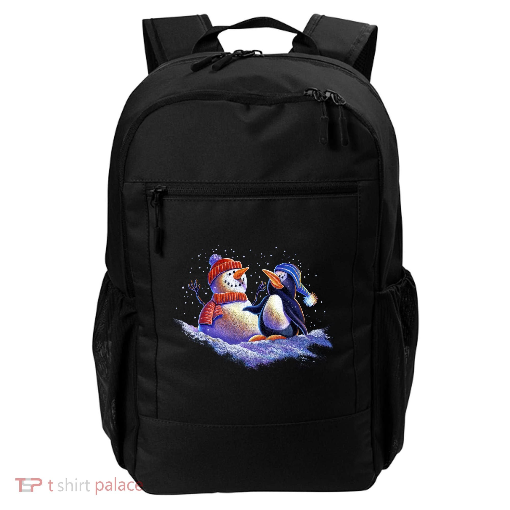 Best Friends Snowman and Penguin Backpack