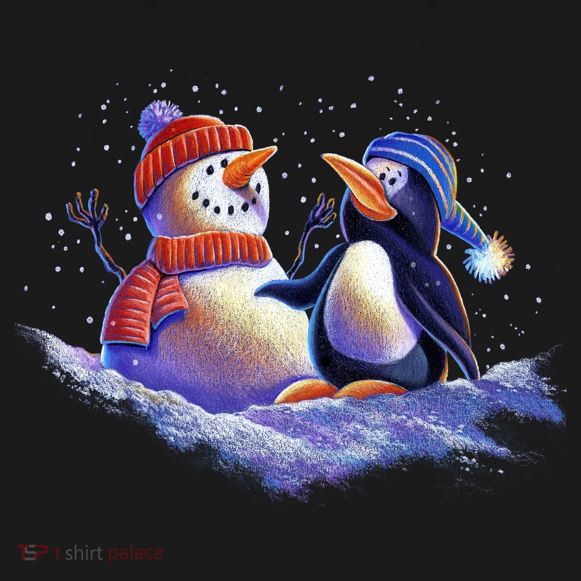 Best Friends Snowman and Penguin Backpack