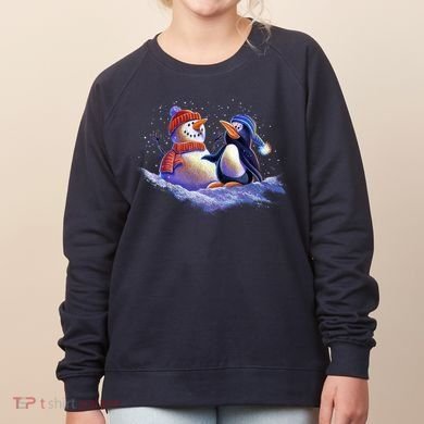 Best Friends Snowman and Penguin Women's Sweatshirt